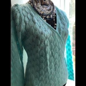 Knit Wrap Sweater / JEWELRY NOT INCLUDED